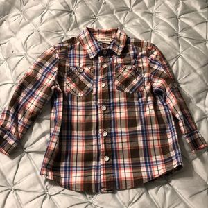 Boys button down with pockets 24m